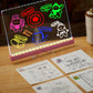 🎨 Kids LED Drawing Board – Rechargeable Glow Sketch Pad with Tracing Cards
