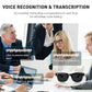 Smart glasses with AI and ChatGPT, 8MP camera and 1200P 4K HD video recording, real-time translation in over 160 languages, Bluetooth 5.4, HiFi audio and music control, wearable smart sunglasses with video recording.