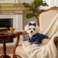 🐾 Pet Satin-Feel Pajamas – Soft Button-Down Design for Cozy Indoor Wear
