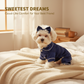 🐾 Pet Satin-Feel Pajamas – Soft Button-Down Design for Cozy Indoor Wear