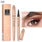 ✏️ BUY 1 GET 1 FREE! ✨ 3D Microblading Eyebrow Pencil – 4-Prong Tip, Waterproof & Natural Hair-Like Strokes 🖌️