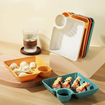 🥣 2-in-1 Sauce Dip Plate – Keep Food Fresh & Meals More Enjoyable ✨