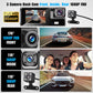 Record Every Angle Instantly! No-Blind Triple-Cam HD Dashcam