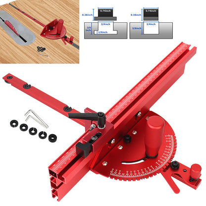 📢📢50% OFF!! ⏰💥 Precision Aluminum Miter Gauge Fence—Quick Adjustment, Precise Guidance. Save Time, Materials, and Effort 🚀