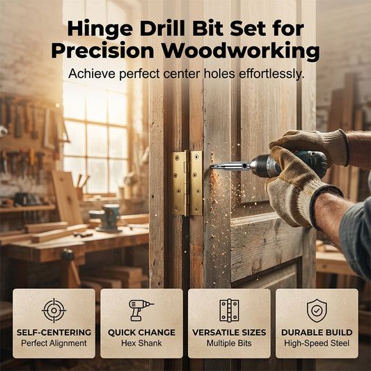 ✨ Hinge Drill Bit Set—High-precision drilling tools designed for DIY and professional projects! ✨