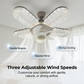 🔥Limited-time 50% off💡 Crystal-Effect LED 5-Blade LED Fan Light