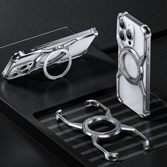 Frameless Phone Case with Magnetic Stand