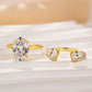 💍 Adjustable Rhinestone Ring Set – 2-in-1 Sparkling Stackable Jewelry
