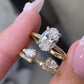 💍 Adjustable Rhinestone Ring Set – 2-in-1 Sparkling Stackable Jewelry