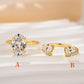 💍 Adjustable Rhinestone Ring Set – 2-in-1 Sparkling Stackable Jewelry