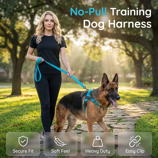 Easy On-Off Padded Dog Harness for Walking