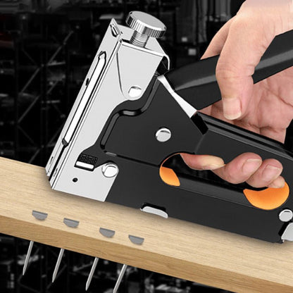 🛠️ 3 In 1 Staple Nail Tool ✅ Adjustable Power & 600 Nails Included | Fast DIY Woodworking Fixes 🔥 -49% TODAY ONLY