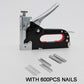 🛠️ 3 In 1 Staple Nail Tool ✅ Adjustable Power & 600 Nails Included | Fast DIY Woodworking Fixes 🔥 -49% TODAY ONLY