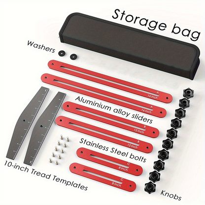 📐 Adjustable Stair Tread Template Tool – Precise Angle Measuring for Stair Installation