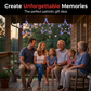 Patriotic Metal Star Hanging Lights with Remote