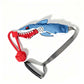 Interactive Shark Dog Tug Toy with Squeaker & Rope Knot