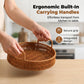 🥳 50% OFF! 🥳 Round Imitation Rattan Serving Basket with Handles