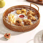 🥳 50% OFF! 🥳 Round Imitation Rattan Serving Basket with Handles