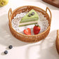 🥳 50% OFF! 🥳 Round Imitation Rattan Serving Basket with Handles