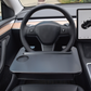 🚗 2-in-1 Car Steering Wheel Tray – Portable Work & Meal Tray with Seat Gap Storage