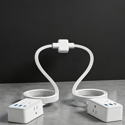 Dual Split Extension Power Strip