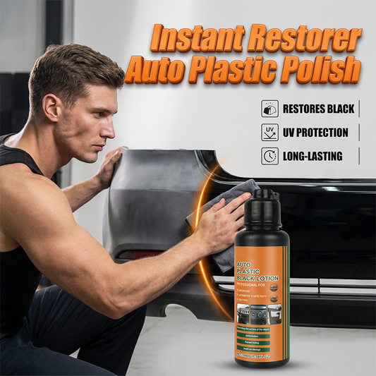 🥳2026 HOT SALE🥳💞50K+ SOLD!💨✨Multi-Purpose Black Plastic Polish for Cars