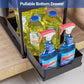 🧺🚰 Under-sink organizer – sliding drawer, drainage, no-tool assembly!