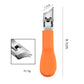 Wide Jaw Opening Anti-Splash Slanted Nail Clipper