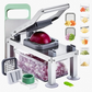 Multifunctional 9-Blade Food Chopper with Storage Container