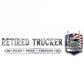 Retired Truck Driver Car Emblem Badge