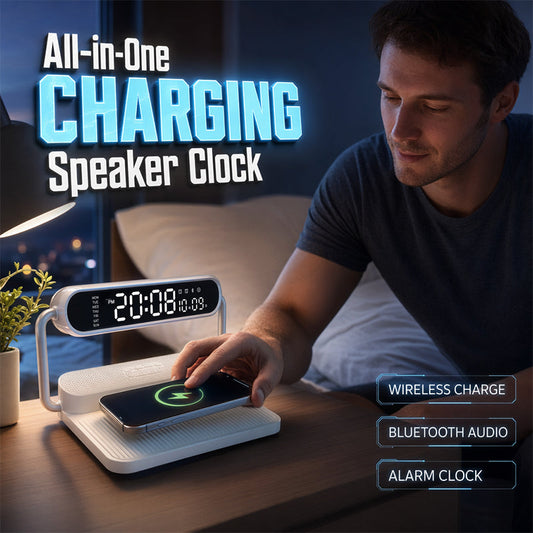 4-in-1 Wireless Charging Bluetooth Speaker