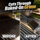 BBQ Grill Cleaning Brush with Stainless Steel Scraper
