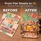 DIY Wooden 3D Puzzle Fridge Magnet Kit