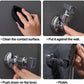 2pcs Adjustable Shower Head Holders Removable Suction Cup Shower Head Bracket No Drill Shower Head Bracket