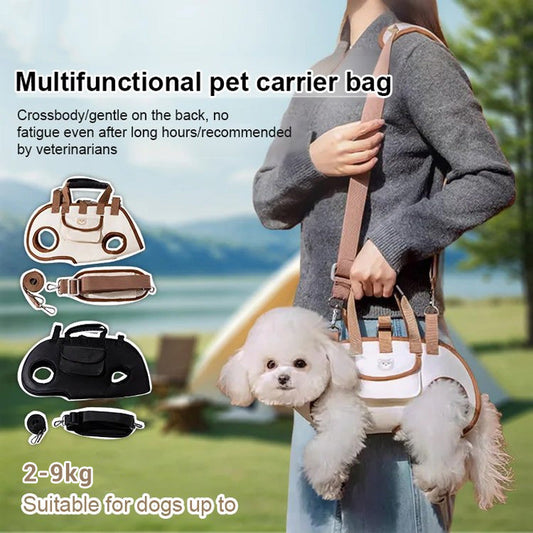 🐾 Small Pet Sling Carrier – Multi-Way Shoulder Bag with Padded Strap