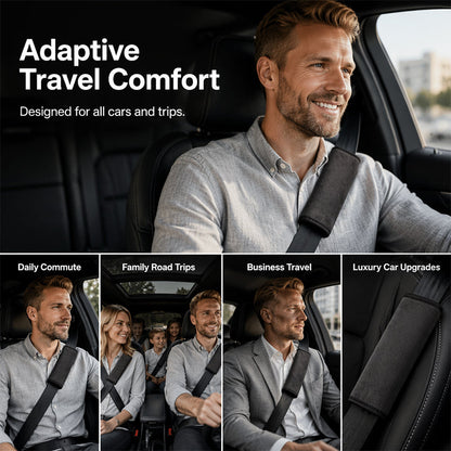 🎉 2026 Sale — Over 41,000 Sold! 🚗 Universal Faux Suede Seat Belt Shoulder Pads | Soft Thick Comfort Cushion ✨