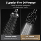 Hollow Turbine Pressurized Shower Head