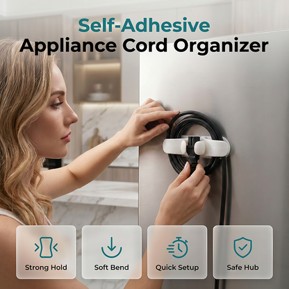 📢 2026 Sale — Over 24,200 Sold!⏰ Self‑Adhesive Silicone Cord Organizer ✨