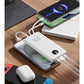 Fast Charging Power Bank with Built-in Cables