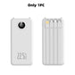 Fast Charging Power Bank with Built-in Cables
