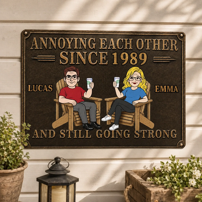 Vintage Style Wooden Hanging Sign