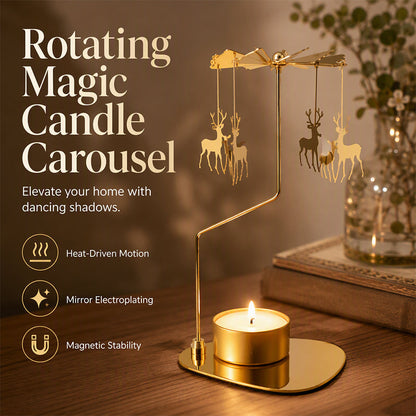 🎅Christmas HOT SALE💞50K+ SOLD!✨Decorative Gold Rotary Candle Holder