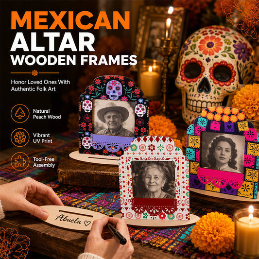 🖼️ Day of the Dead Picture Holder – Personalized Photo Decor