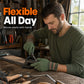 🧤 Rubber-Coated Work Gloves – Durable Grip & Flexible Fit