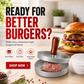 🍔 Burger Press with Wooden Handle – Perfect Patties Made Easy 🔥
