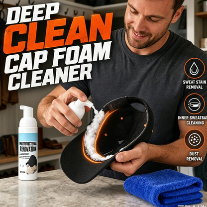 🧢 Deep Clean Cap Foam Cleaner – Refresh Your Favorite Hats in Minutes ✨