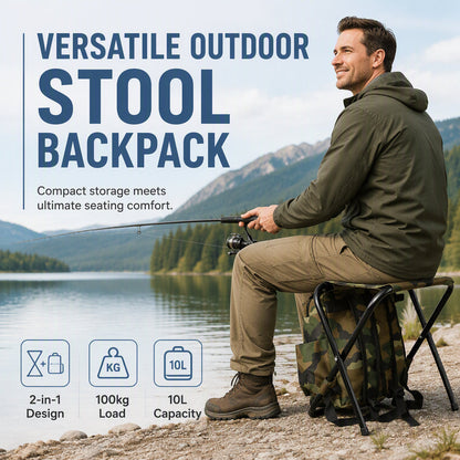 🎒 2-in-1 Folding Chair Backpack – Sit Anywhere, Carry Everything 🪑