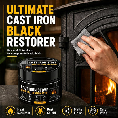 🔥 Cast Iron Restorer Paste – Bring Back the Deep Black Finish ✨