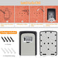 🔐 4-Digit Key Lock Box – Wall-Mounted Secure Storage for Spare Keys