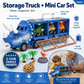 🦖 Dinosaur Car Carrier Playset – Lights, Music & Launching Cars for Kids 🚗